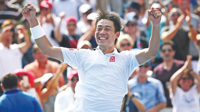 Kei Nishikori đang hướng tới mục tiêu giành Grand Slam và đánh chiếm ngôi vị số một thế giới. Ảnh: Getty Images.
