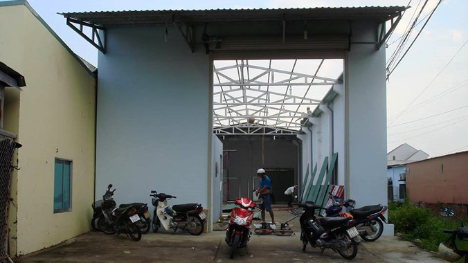 Căn nhà mới chiều 9/12. Ảnh: Thanh Phong.