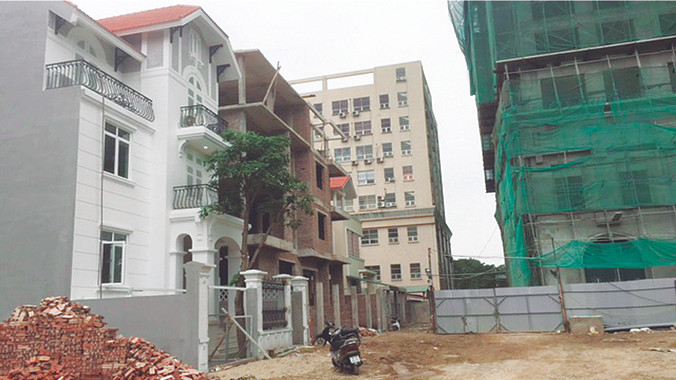 Khu đất dự án mà thành phố chấp thuận mua và xây nhà để cựu Chủ tịch Thành phố Hà Nội thuê và có thể mua. Ảnh: P.P