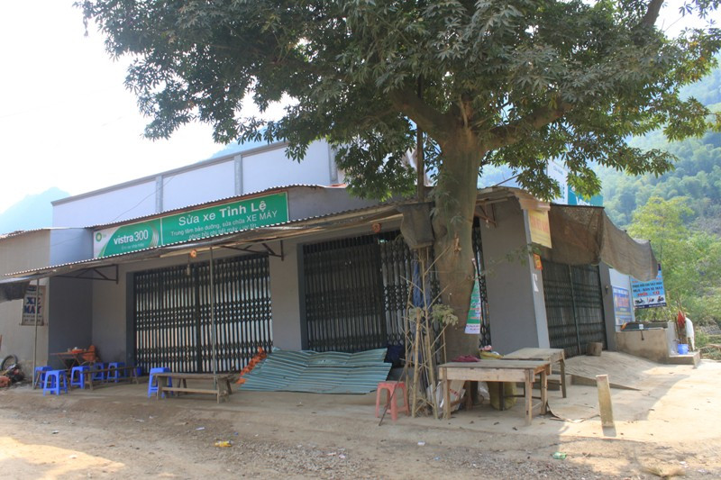 Hiện trường ngôi nhà nơi xảy ra vụ nổ. Ảnh: Hoàng Lam