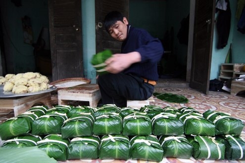 Bánh chưng là một trong những mặt hàng được xuất khẩu nhiều vào dịp Tết. Ảnh: PV