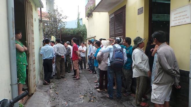 Hiện trường đám cháy.