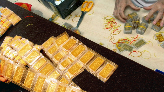 Vàng tăng giá trong phiên sáng nay (12/3)