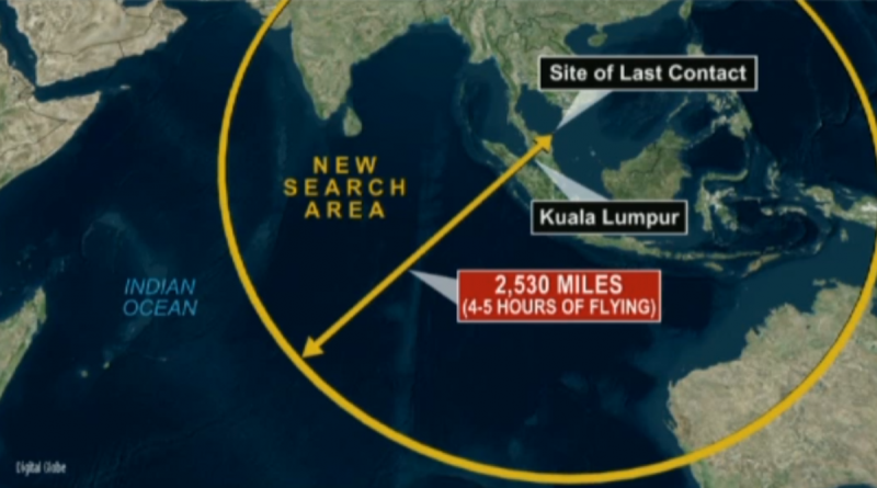 Nghi ngờ MH370 rơi ở Ấn Độ Dương do cạn nhiên liệu