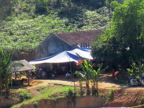 Ngôi nhà nơi anh Tinh thắt cổ tự tử.