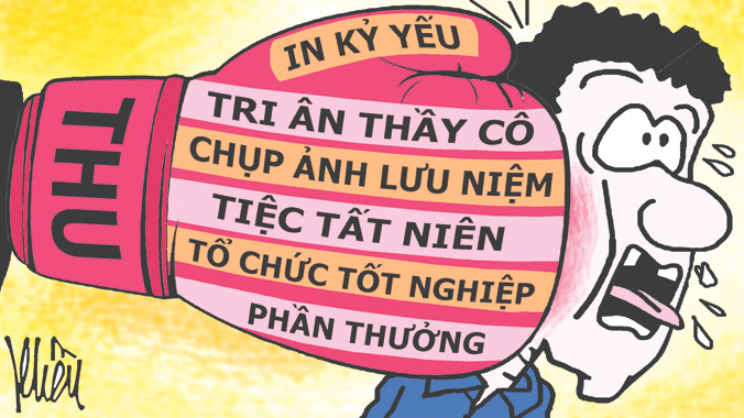 Loạn thu phí cuối năm học: Phụ huynh kêu trời