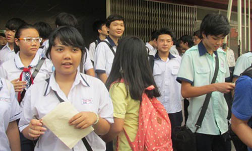 Thí sinh tại TPHCM. Ảnh: Dân Trí