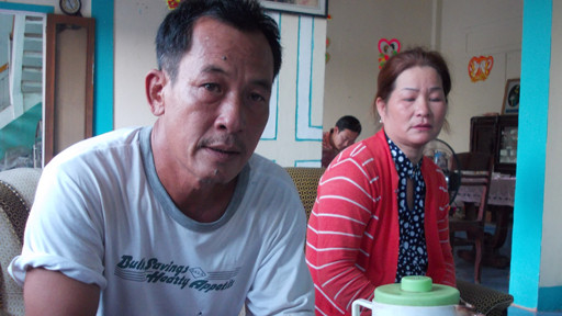 Ông Trung kể lại chuyện bị chìm tàu.