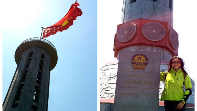 Cột cờ Lũng Cú, in dấu ấn nơi cô đi qua.