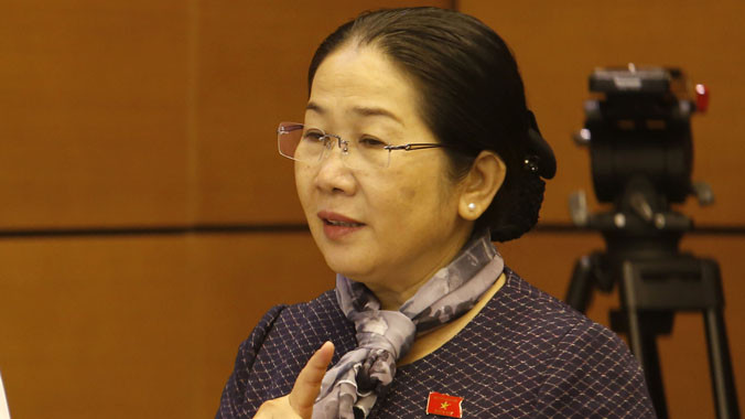 ĐB Võ Thị Dung. Ảnh: Như Ý.