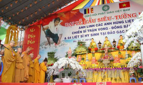 Quang cảnh Đại lễ cầu siêu. Ảnh: TTXVN