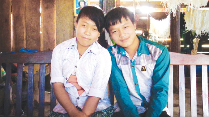 Vợ chồng Nông Văn Thành và Sùng Thị Chậu.