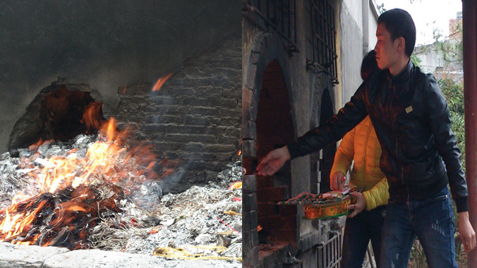 Hạn chế đốt vàng mã nay chỉ trông chờ vào nhận thức của người dân. Ảnh: T.Toan.