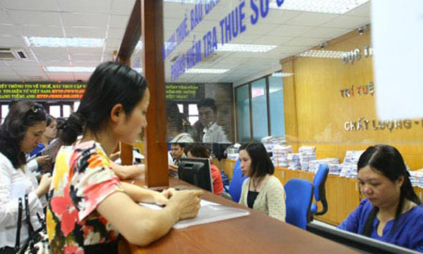 Hoạt động nghiệp vụ tại Cục thuế Hà Nội. Ảnh: Minh họa.