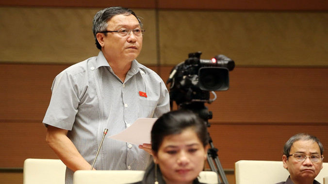 ĐB Đỗ Ngọc Niễn (Bình Thuận) đề nghị nên quy định hai hình thức trưng cầu ý dân trong phạm vi toàn quốc và địa phương hoặc khu vực. Ảnh: Như Ý.