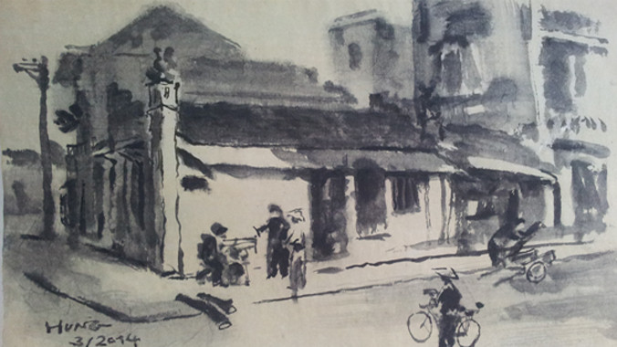 Một tác phẩm của họa sỹ Nguyễn Lương Hùng.