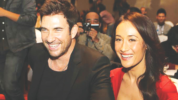 Maggie Q và vị hôn phu Dylan McDermott đến Việt Nam khuyên mọi người không sử dụng sừng tê giác. Ảnh: Như Ý.