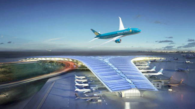 Mô hình sân bay Long Thành.