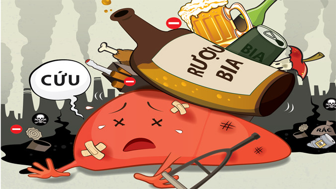 Các tác nhân gây hại cho gan.