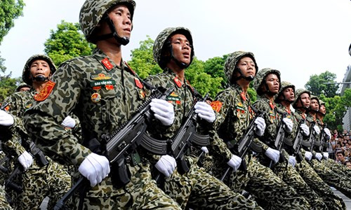 Các chiến sĩ Đặc công Việt Nam trong Lễ duyệt binh mừng Quốc Khánh 2/9