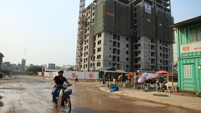 Dự án chung cư tây nam Linh Đàm. Ảnh: Như Ý.