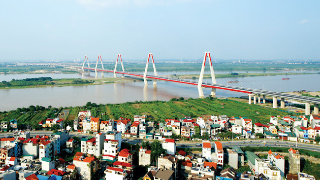 Cầu Nhật Tân sử dụng vốn vay ODA của Nhật Bản. Ảnh: Như Ý.