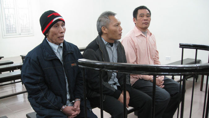 Các bị cáo tại tòa