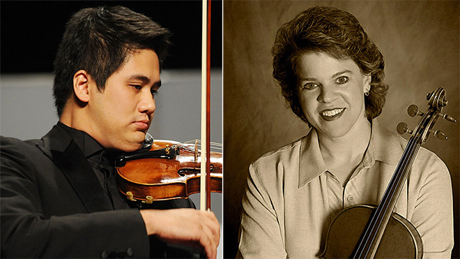 Nghệ sĩ Bùi Công Duy và nghệ sĩ Susan Dubois.