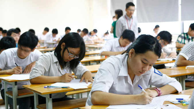 Hà Nội chuẩn bị tâm thế về cơ sở vật chất và đội ngũ giáo viên để làm nhiệm vụ coi thi cũng như chấm thi. Ảnh: Hồng Vĩnh.