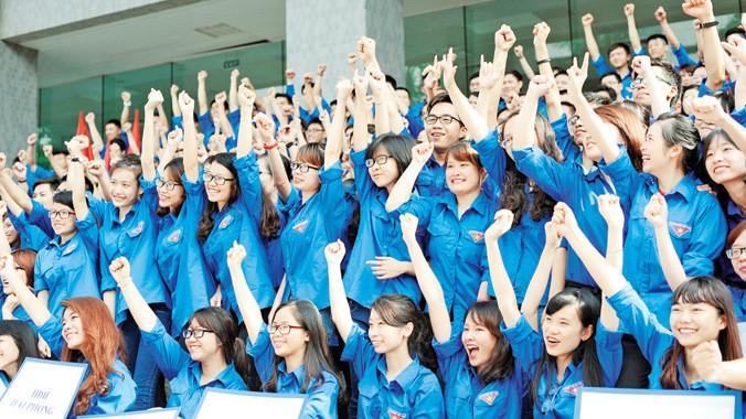 Chiến dịch Thanh niên tình nguyện Hè 2015 thu hút đông đảo đoàn viên, thanh niên tham gia. Ảnh: Xuân Tùng.