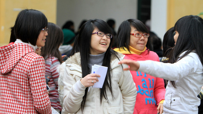 Học sinh trường THPT Chu Văn An - Hà Nội. Ảnh: Ngọc Châu.