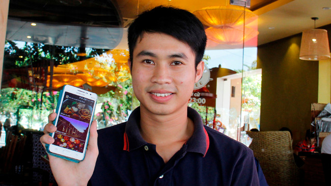 Lê Quốc Tiến đã viết phần mềm Hoian Local Guidebook (Sổ tay du lịch Hội An) miễn phí cho du khách.