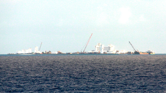 Gạc Ma (chụp ngày 28/4). Ảnh: Văn Kỳ.