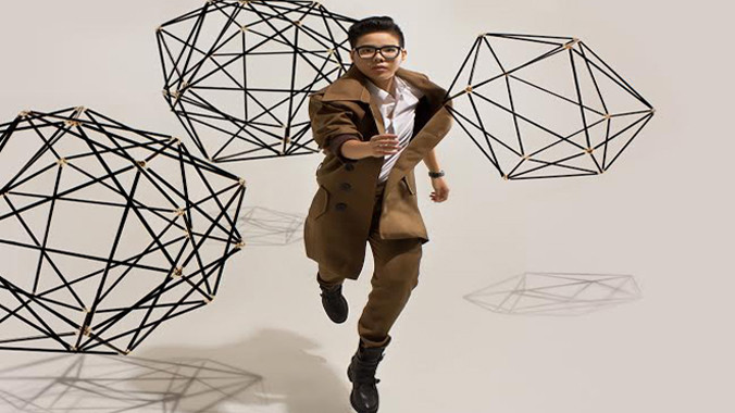 Hình ảnh năng động của Vũ Cát Tường nhân dịp ra album đầu tay. Ảnh: NVCC.