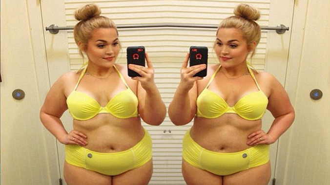 Người béo tự tin với bikini