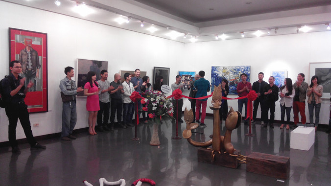 Hiện vẫn chưa có nhà trưng bày thích hợp với triển lãm mỹ thuật toàn quốc. Trong ảnh là không gian triển lãm 16 Ngô Quyền, Hà Nội. Ảnh: N.M.Hà.