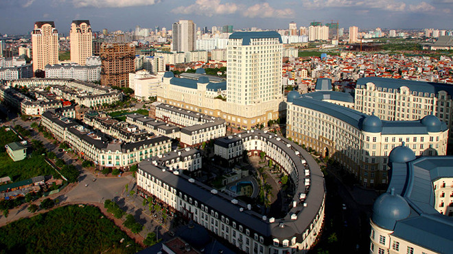 Hà Nội phát triển các khu đô thị mới. Ảnh: Hồng Vĩnh.