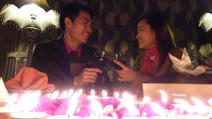 Dịch vụ “chăm sóc người yêu” với không gian lãng mạn cho cặp tình nhân. Ảnh minh họa.