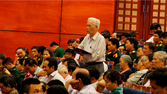 Hầu hết các cử tri đều lo ngại trước các động thái leo thang của Trung Quốc ở biển Đông, gần đây nhất là việc đưa giàn khoan HD 981 quay trở lại. Ảnh: Thanh Trần.