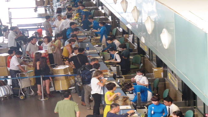 Một góc nhà ga sân bay T1.