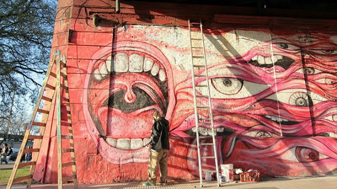 Xuất hiện bức tranh tường lớn nhất thế giới