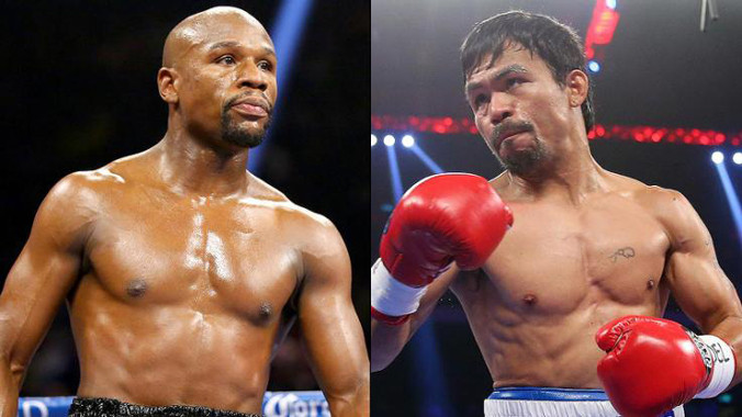 Mayweather và Pacquiao sẽ so găng tại Las Vegas ngày 2/5 tới.