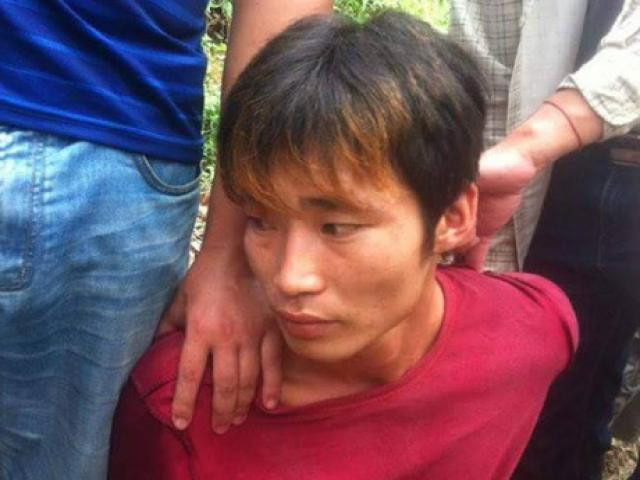 Đối tượng Đặng Văn Hùng khi bị bắt