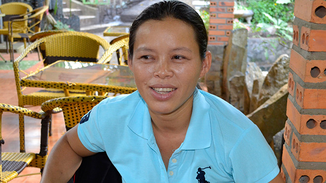 Cô Ái Chi vẫn đầy nghị lực sống.