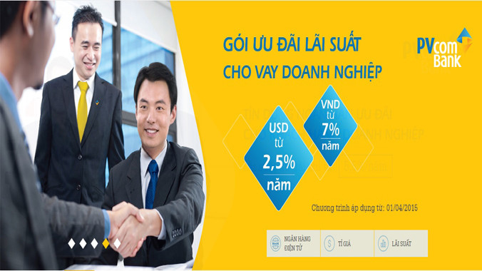 PVcomBank đang rộng cánh cửa chào đón khách!. Ảnh: PVCombank.com.vn.
