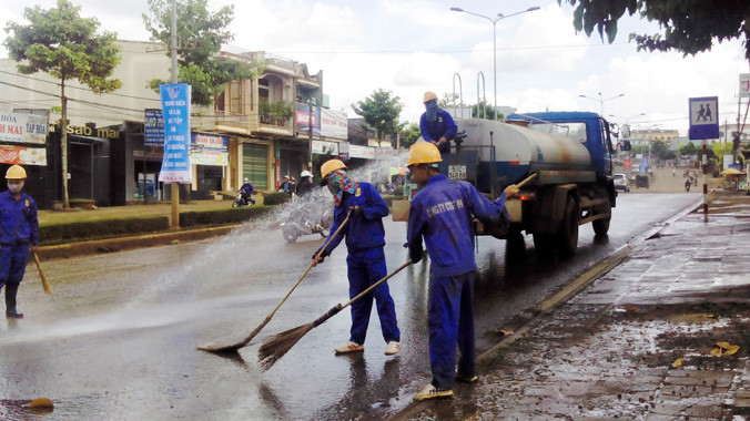 Nhà thầu tự rửa đường