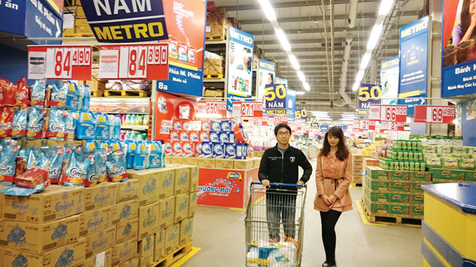 Hệ thống trung tâm siêu thị Metro liên tiếp mở rộng dù báo lỗ. Ảnh: Như Ý.