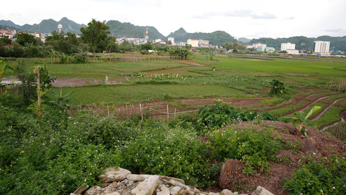 Khu đất mới tại tổ 4, phường Tô Hiệu, thành phố Sơn La nếu dự án được chấp thuận sẽ được sử dụng để xây dựng tượng đài và các hạng mục khác. Ảnh: Hồng Vĩnh.