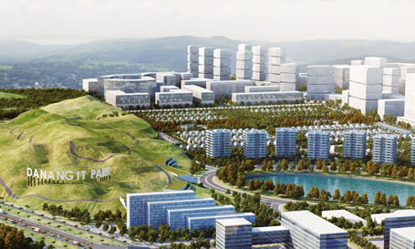 Phối cảnh một góc Khu Công nghệ thông tin Đà Nẵng. Ảnh: Công an Đà Nẵng.