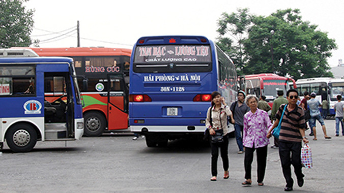 Bến xe Tam Bạc vẫn hoạt động đón trả khách bình thường cho tới thời điểm đóng bến vào 15/6. Ảnh: Duy Lê.